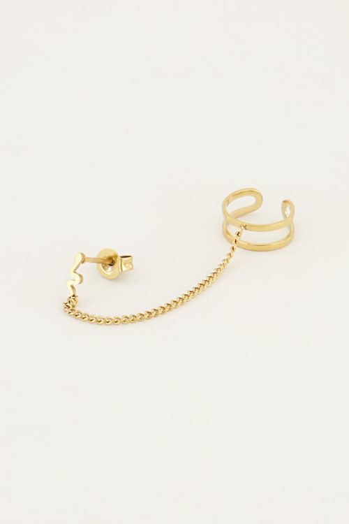 Schlangen-Ohrstecker mit Ohrklemme | My Jewellery