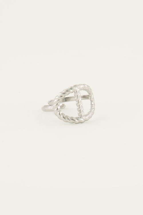 Ring ovaal gedraaid patroon | My Jewellery