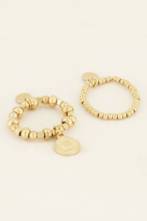 Stretch ring set with small coin | Order now | My Jewellery