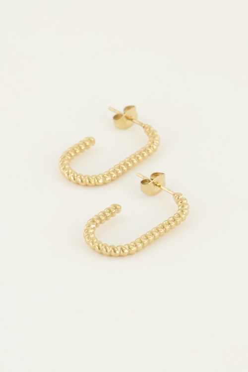 Oorbellen ovaal gedraaid | My Jewellery