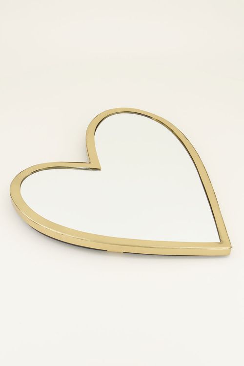 Gouden spiegel | Spiegel hart | My Jewellery