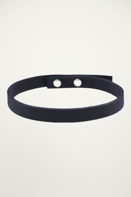 Armband leer heren blauw, armbanden