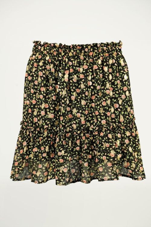 A-lijn rok bloemen & ruffles, ruffle rokje
