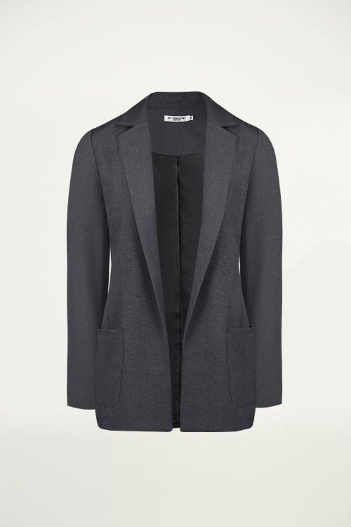 Antraciet blazer casual, colbert