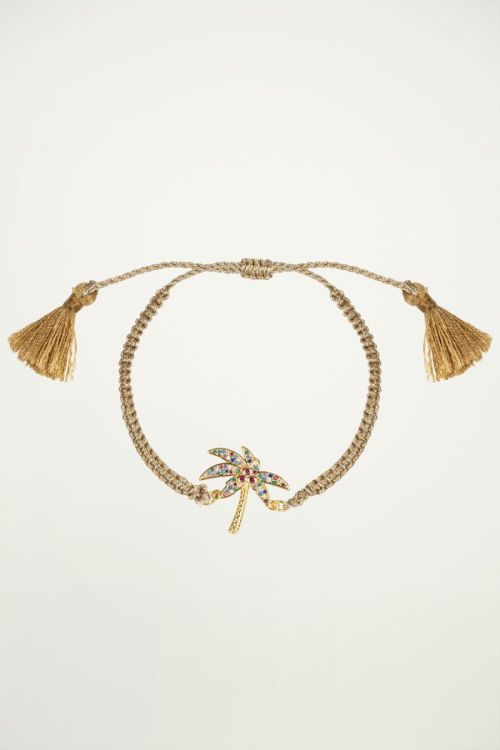 Armband palmboom strass, strass steentjes