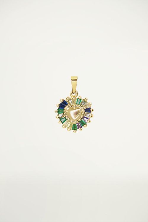 Bedel hart strass, hartjes bedel