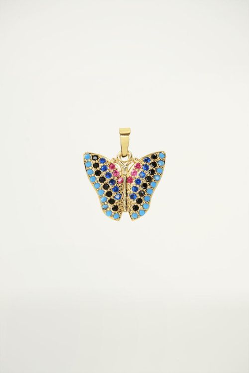 Bedel vlinder strass, vlinder bedel