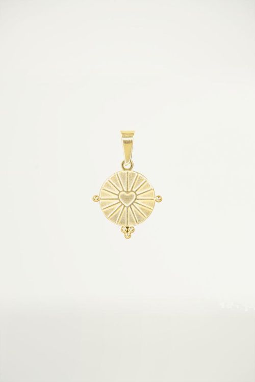 Bedeltje rond met hartje, custom collection