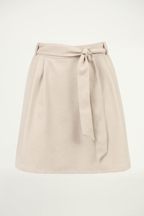Beige rok casual, beige rokje