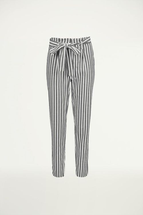 Gestreepte pantalon creme, Broeken