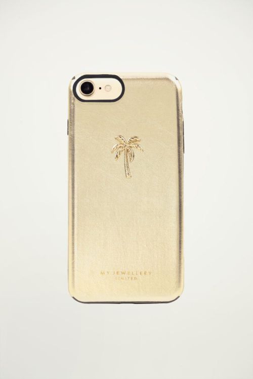 Gouden telefoonhoesje palmboom, gouden telefoonhoesje