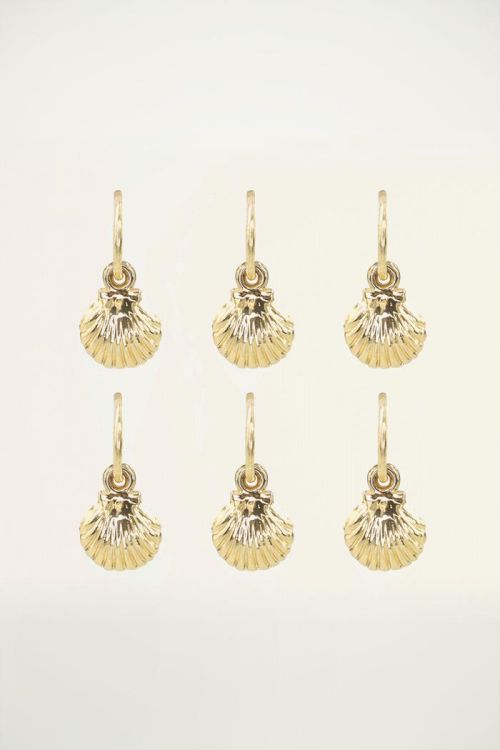 Haar sieraden ringetjes schelp, Haaraccessoires