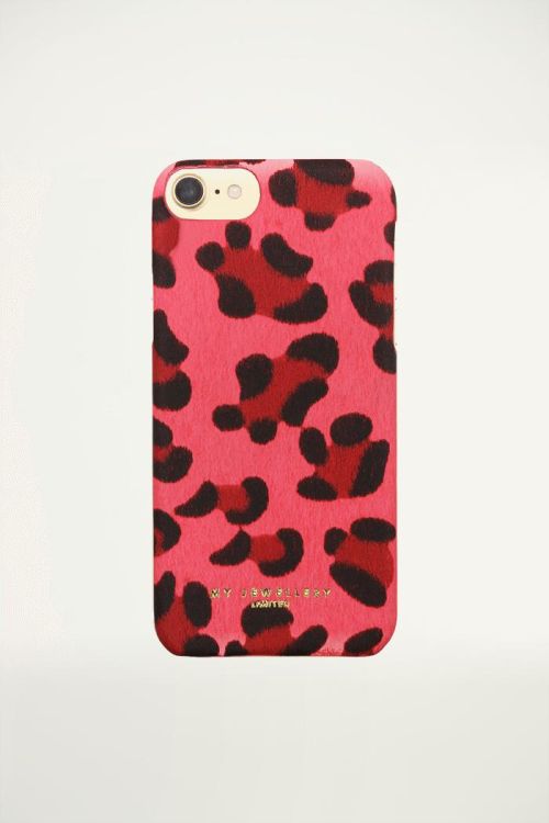 Hardcase telefoonhoes luipaardprint Roze