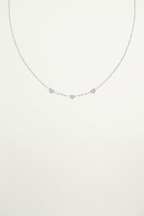 Ketting drie hartjes, minimalistische ketting
