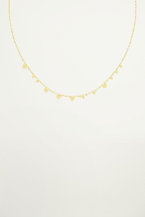 Ketting kleine hartjes, minimalistische ketting