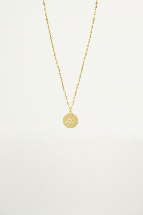 Ketting met hanger quote, minimalistische ketting