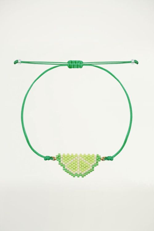 Kralenarmband limoen