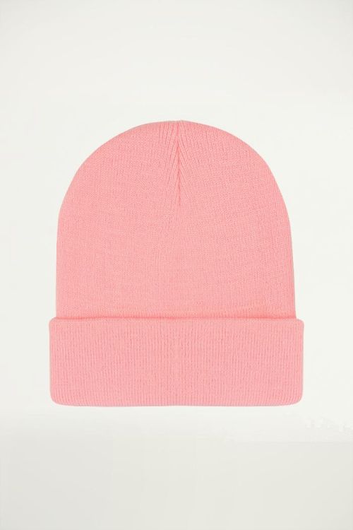 Lichtroze muts basic, Beanie