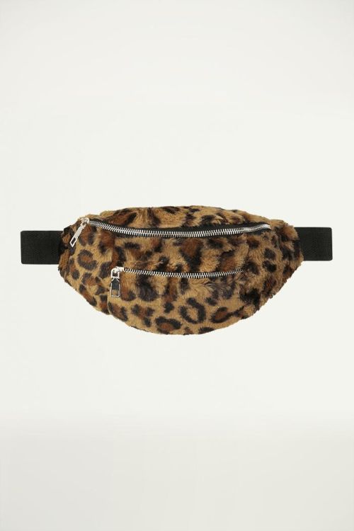 Luipaard heuptasje teddy, Bumbag luipaardprint