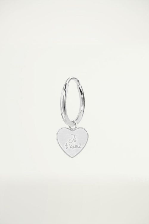 Oorbel met bedel, creolen, hangers