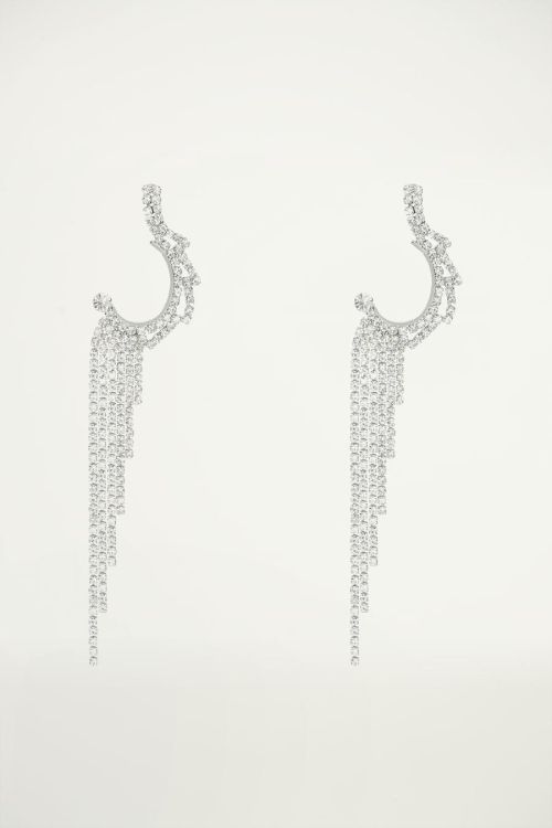 Oorhangers strass steentjes, statement oorbellen