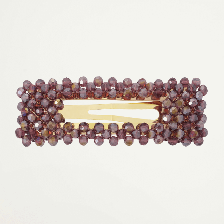 Paarse haarclip strass, haarspeld