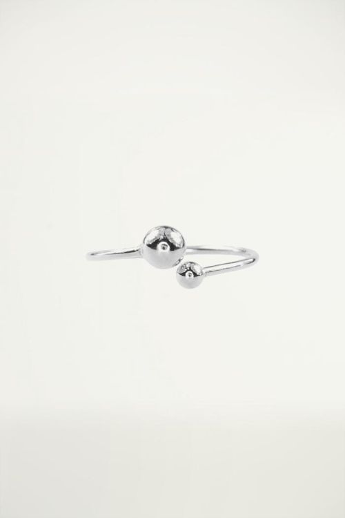 Ring open zilver, Minimalistische Ringen