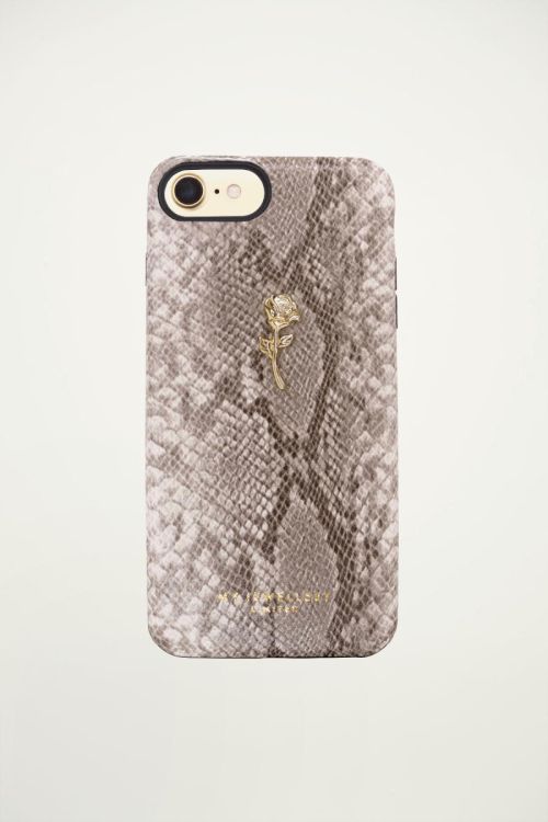 Slangen telefoonhoesje roos, telefoonhoesje slangenprint