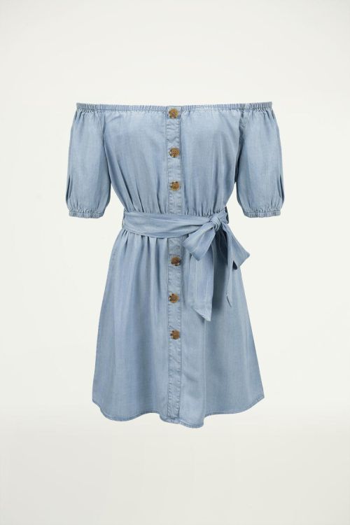 Spijkerjurk off shoulder, spijkerjurk