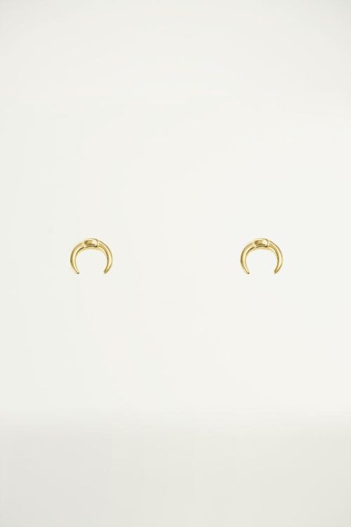 Studs halve cirkel, Minimalistische oorbellen