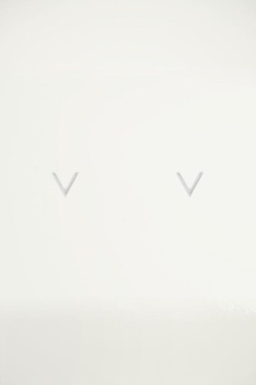 Studs vorm V, sterling zilver