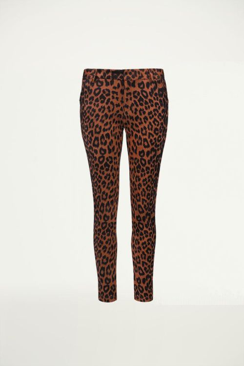 Suedine Luipaard Pantalon Rood, Pantalons