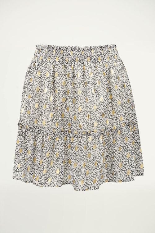 Zwart-witte rok bohemian, boho rok