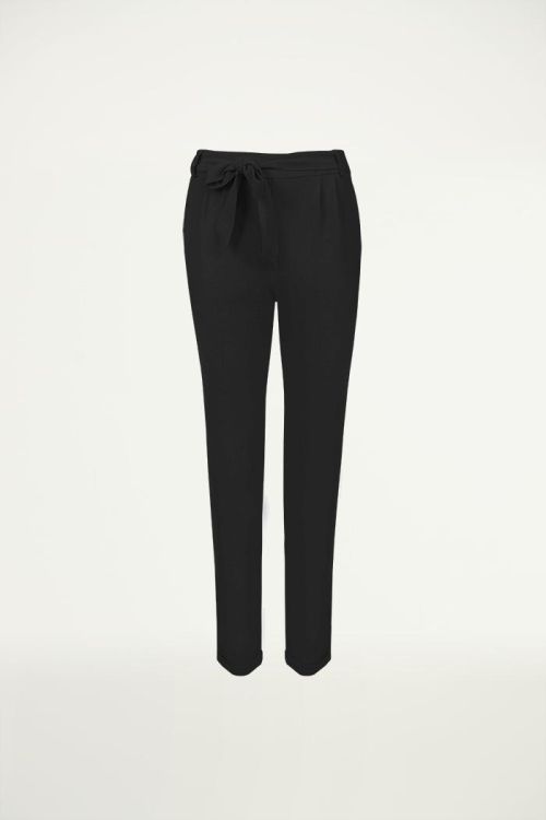 Zwarte pantalon met strik, Broeken