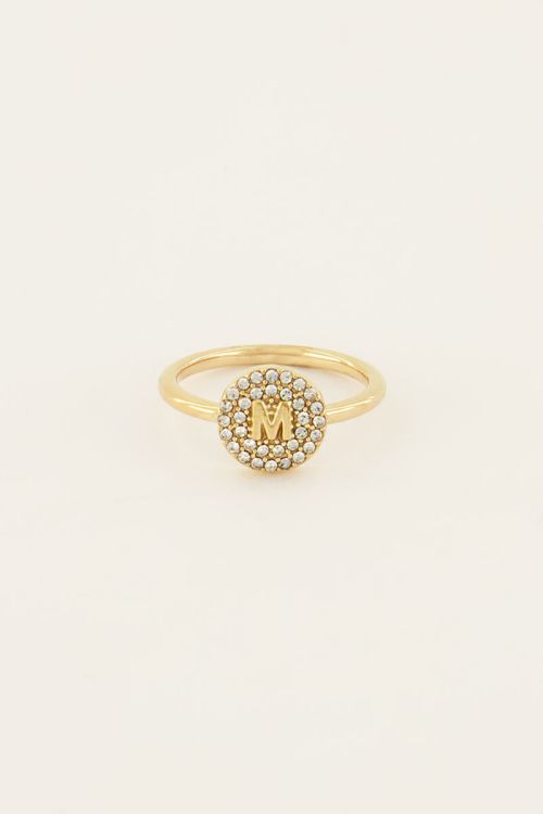 Initial ring met strass | My Jewellery