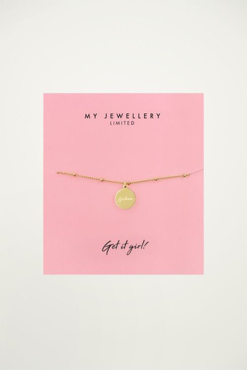 Armband met hangertje Girlboss