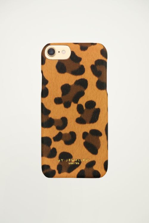 grafisch verontreiniging draadloze Hardcase Luipaardprint Bruin, Telefoonhoesjes