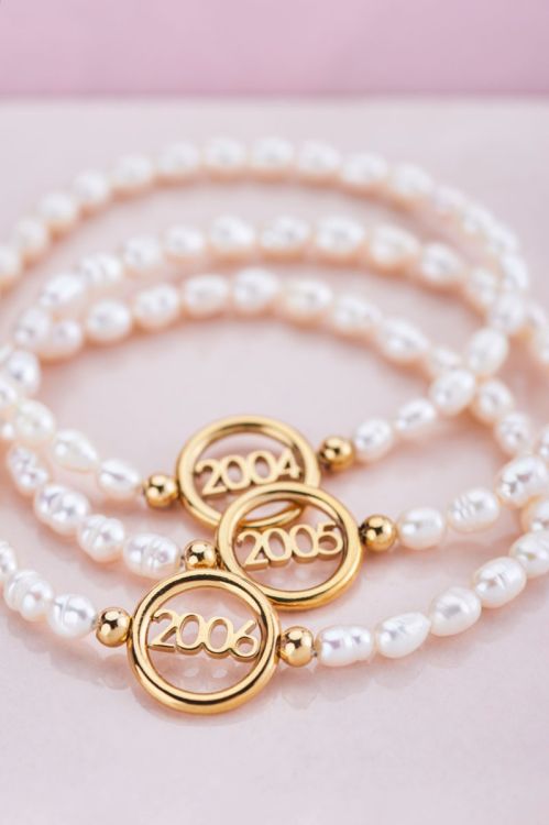Armband jaartal parels | Armbanden | My Jewellery