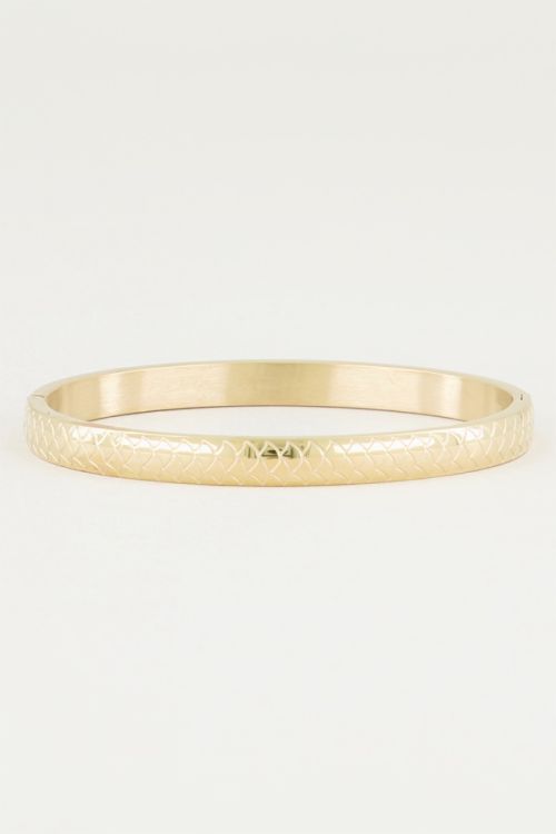 Bangle met schubben, slavenarmband