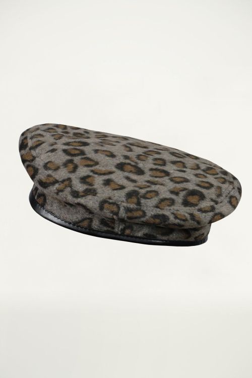 Baret Luipaardprint Grijs, Baretjes My Jewellery