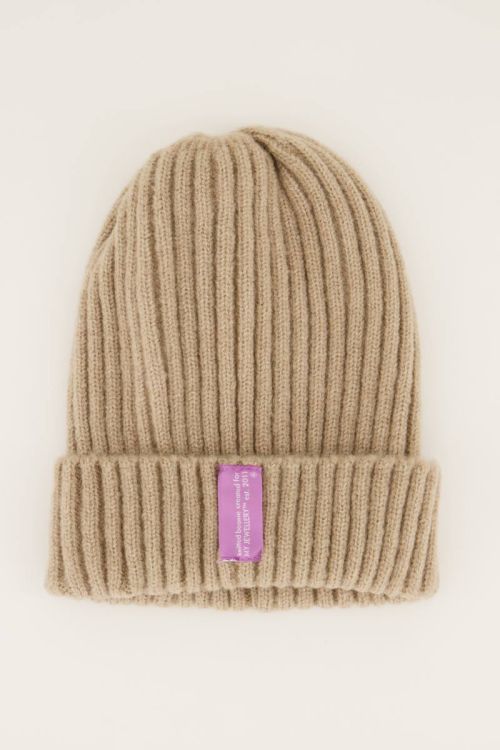 Beige corduroy hat
