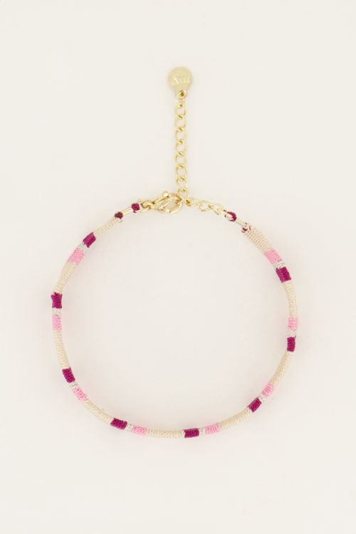 Beige bohemian armbandje