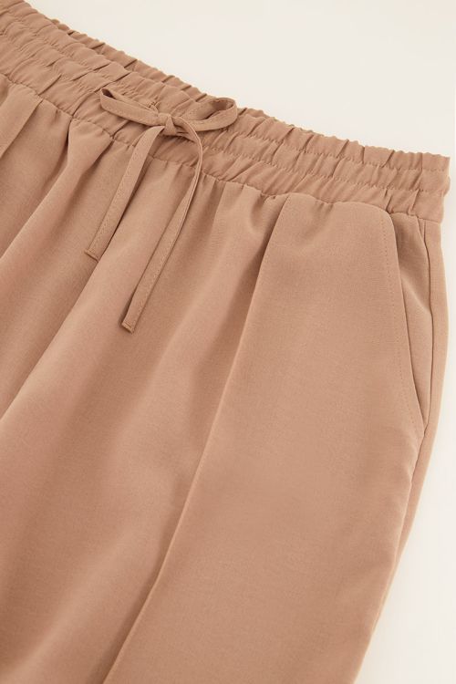 Beige crêpe trousers | My Jewellery