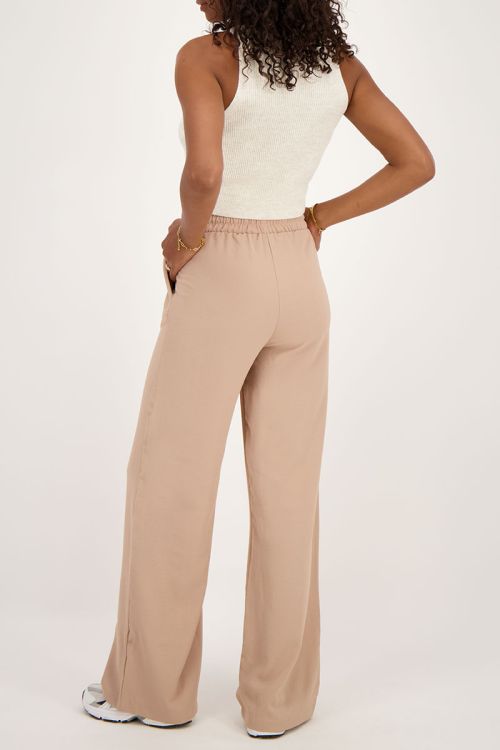 Beige crepe trousers | My Jewellery