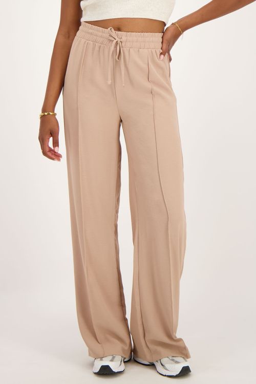 Beige crepe trousers | My Jewellery