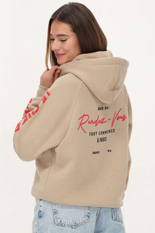 Beige hoodie "Le club des artistes" | My Jewellery