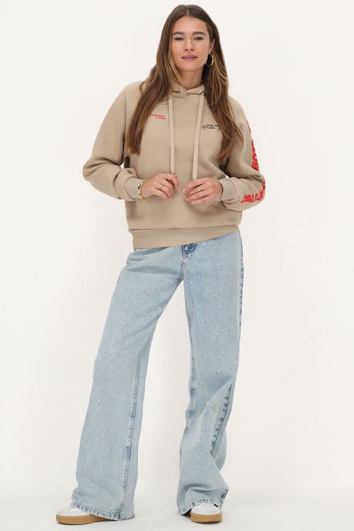 Beige hoodie "Le club des artistes" | My Jewellery