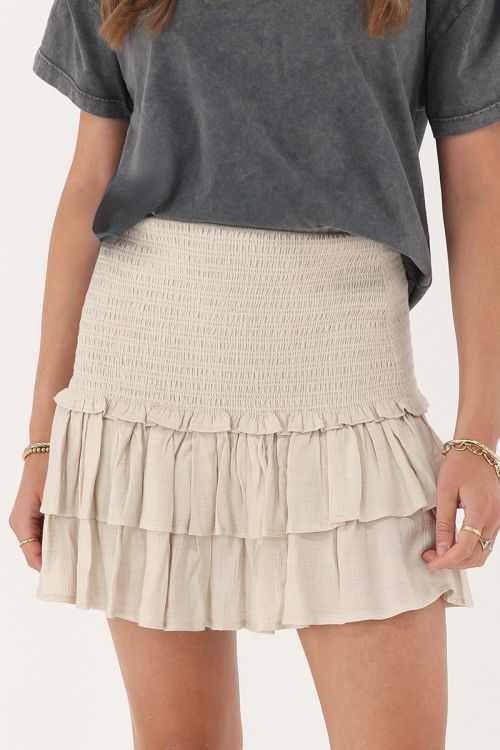 Beige skirt with smock | My Jewellery