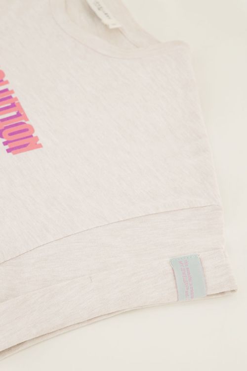 Basic shirt shirts in de kleur beige voor dames | KLEDING.nl