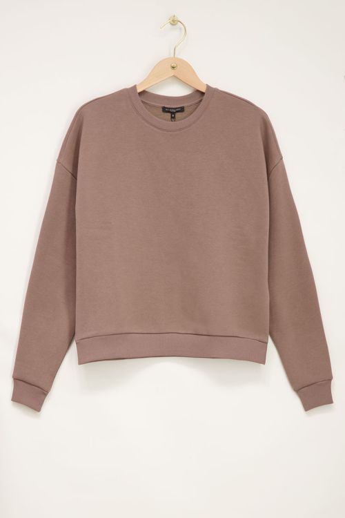 Beige trui met worldtour backprint | My Jewellery
